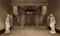 Iron Gates. The World War I Memorial Tablets can be seen either side of the hall doors.