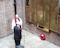 Doug Whittaker laying a wreath.